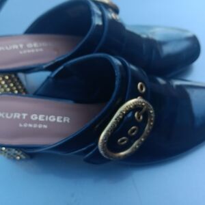 Kurt Geiger Black Women's Shoes with Gold Accents